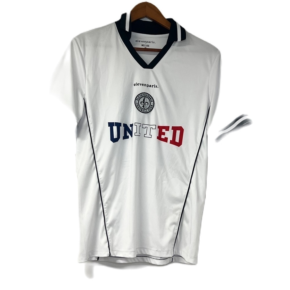 Elevenparis x Melijoe boys sz 16 United football club polo white red blue 10 fun
